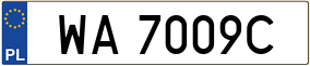 Truck License Plate